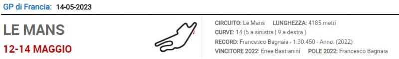 circuito le mans moto gp