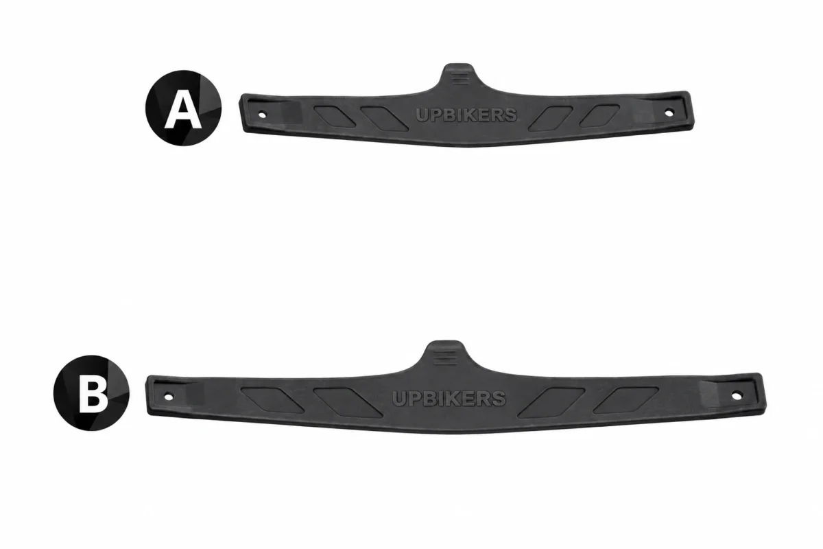 Correas A y B de Upbikers según la talla del calzado